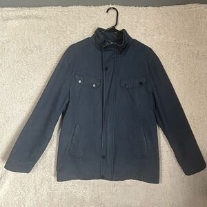 Wantdo Men's Heavy Casual Cotton Lined Jacket. Blue Size Medium. Preppy Casual